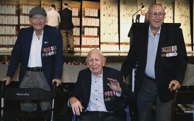 Ex-Diggers, from left, Maurice Smith, Woolfe Lewis and Leon Bloom.