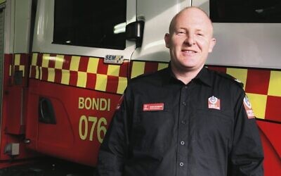 Senior firefighter at Bondi Fire Station, Eddie Vaysbakh.