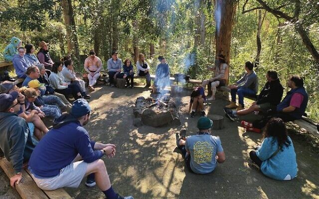 Parents and students from the Emanuel School recently attended the Tikkun Wakulda retreat. Photo: Supplied.
