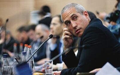 Likud MK Hanoch Milwidsky attends a Knesset Constitution Committee meeting. Photo: Erik Marmor/Flash90