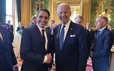 Andy Kuper with President Joe Biden at Windsor Castle. Photo: Supplied