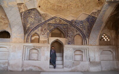 Dan at Yu Aw Synagogue in Herat, Afghanistan.