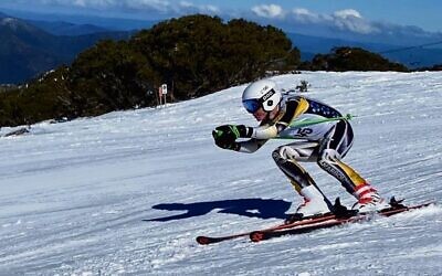 Henry Orner, the fastest overall men's skier at last year's Australian Jewish Snow Sports Championships.