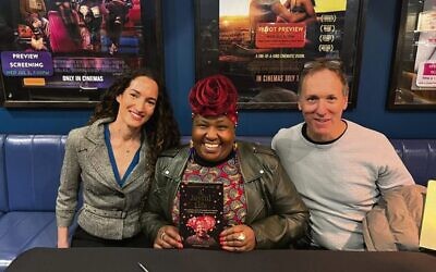 From left: Gali Brooks, Rosemary Kariuki and Ashley Feldman at the screening of Rosemary's Way at the Classic Cinemas in Melbourne.