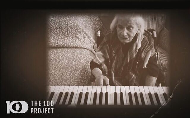 Screenshot from Vera Rudner's 100 Project film. Photo: The 100 Project