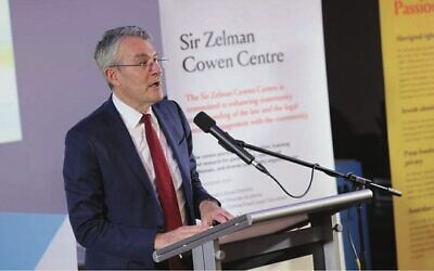Attorney-General Mark Dreyfus addresses the Sir Zelman Cowen Centre at Victoria University in Melbourne. Photo: SZCC