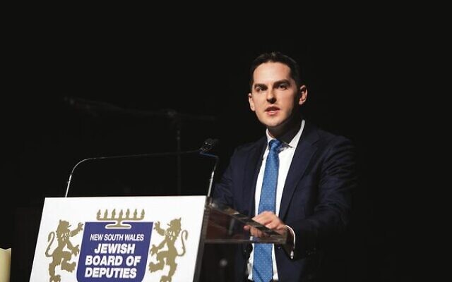 NSW Jewish Board of Deputies president David Ossip at this year's Yom Hashoah event. Photo: Giselle Haber