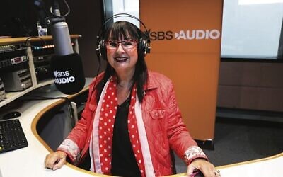SBS Radio Hebrew Program host since 1988, Nitza Lowenstein, during her final show.