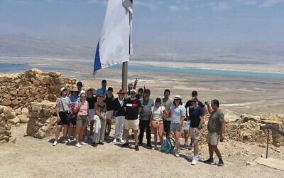 At Masada with Evans and Partners AICC delegation.