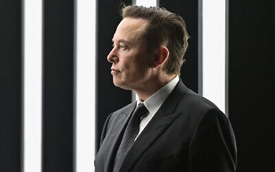 Elon Musk in Berlin, Mar. 22, 2022. Photo: Patrick Pleul/Pool/AFP via Getty Images