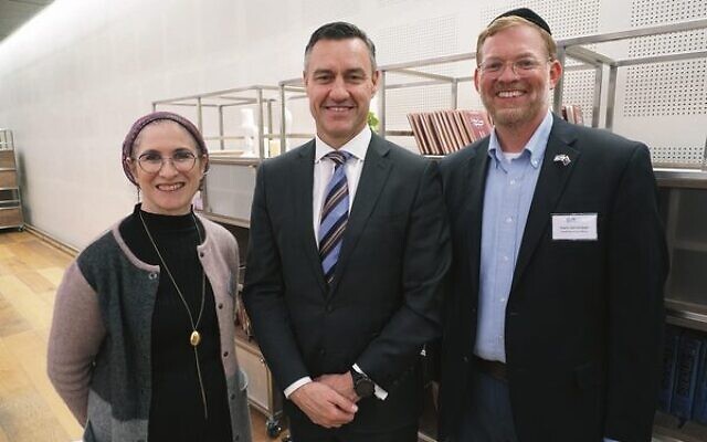 From left: BTJ Australian development co-ordinator Ilana Kaplan, former Australian Ambassador to Israel Paul Griffiths, and BTJ CEO Yoni Strimber.