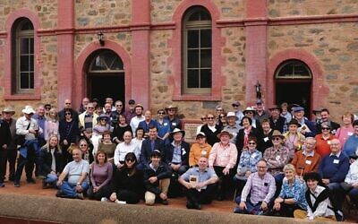 A Jewish group from around Australia at the Broken Hill Synagogue Museum.