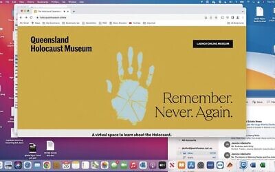 The Queensland Holocaust Museum website with a portal to the online museum. Photo: screenshot.