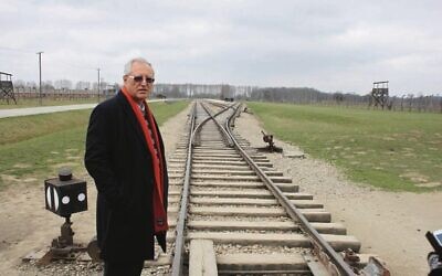 Palestinian peace activist Professor Mohammed Dajani, founder of the Wasatia anti-radicalisation movement, during a visit to Auschwitz in 2014. Photo: Courtesy