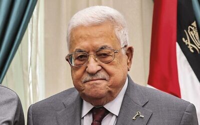 Mahmoud Abbas in Ramallah on August 4. Photo: Wissam Khalifa/PPO/AFP