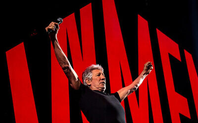 Roger Waters performs in Hamburg, Germany, in May 2023. Photo: Daniel Bockwoldt/dpa via AP