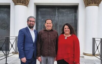 From left: Rabbi Yaakov Glasman, Professor Jay Waronker, Janice Iloni-Furstenberg.