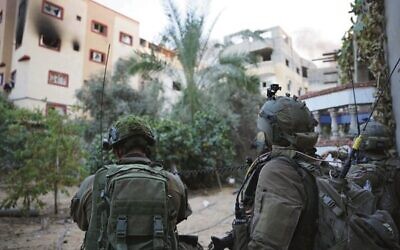 Israel troops in the northern Gaza Strip in a photo released on November 14. Photo: IDF