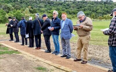 Members of the community at the new cemetery. Photo: Supplied
HAVE INCLUDED ALL PICS - YOU CHOOSE WHAT WORKS