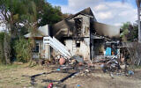 File: Eight children were found dead in this house at Kibbutz Be’eri, killed by Hamas terrorists on October 7, 2023. (The Times of Israel: David Horovitz/Times of Israel)