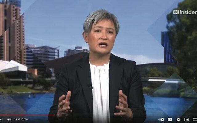 Penny Wong on ABC Insiders. 
Photo: YoutTube screenshot