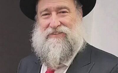 New president of the RAA, Rabbi Nochum Schapiro.