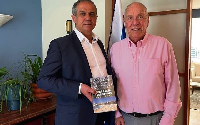 Israeli ambassador Amir Maimon (left) with Eddy Boas.