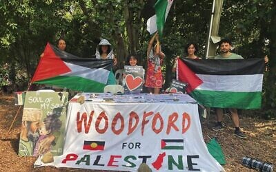 The Woodford Folk Festival turned into a hotbed of anti-Israel sentiment. Photo: Justice for Palestine Magan-djin.