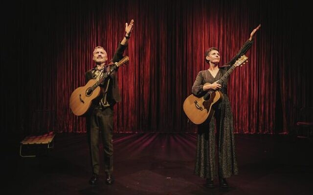 Willy Zygier and Deborah Conway performing Songs from the Book 
of Life.    Photo: Jason Lau