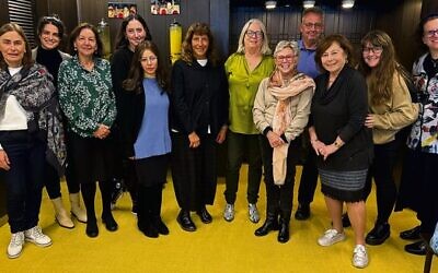 The delegation of psychologists, mental health therapists and social workers in Israel.