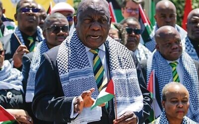 South African President Cyril Ramaphosa has shown his clear support for Palestinians.