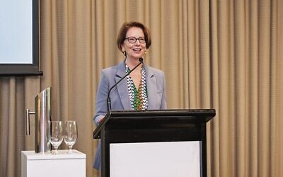 Julia Gillard speaking at an event hosted by the Jewish Museum of Australia on March 19. 
Photo: Dean Schmideg