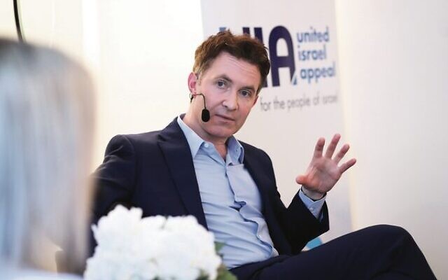 Douglas Murray at a private UIA function in Melbourne on Monday. Photo: Peter Haskin