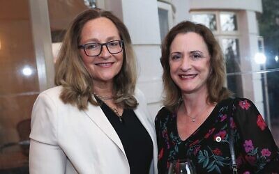 Professor Milette Shamir (left) and Professor Karen Avraham in Australia. Photo: Peter Haskin
