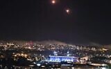 Iranian drones over the Knesset in Jerusalem.