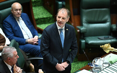 David Southwick, Parliament of Victoria, Tuesday, October 17, 2023. (Photo: AAP Image/James Ross)