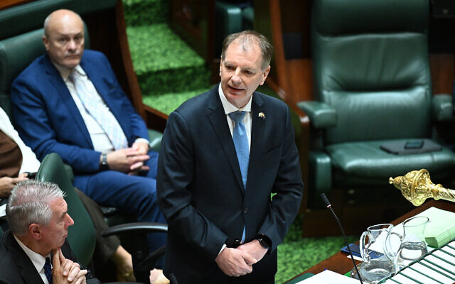 David Southwick, Parliament of Victoria, Tuesday, October 17, 2023. (Photo: AAP Image/James Ross)