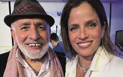 The Shtick presenter Henry Greener with Israeli actress and Zionist activist Noa Tishby.
