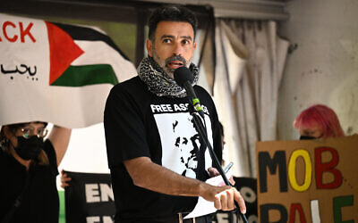 Nasser Mashni, president of the Australian Palistine Advocacy Network. Photo: AAP Image/James Ross