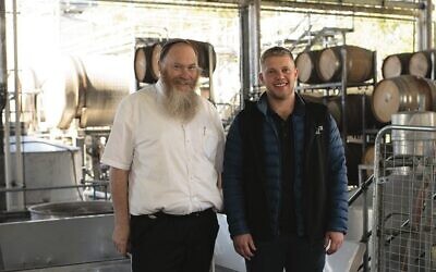 Kosher Australia's Adam Ruschinek (left) with Ben Hirsch.
