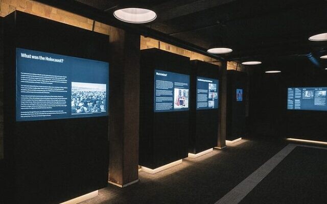 Inside the Queensland Holocaust Museum.