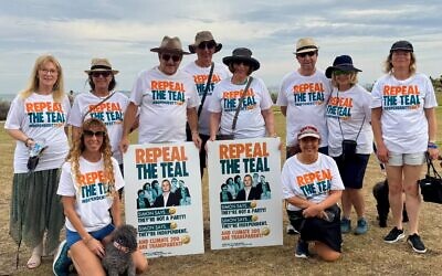 Some of the "Repeal the Teal" campaign volunteers and leaders. Photo: Repeal the Teal