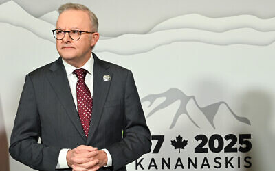 Australian Prime Minister Anthony Albanese ahead of the G7 Leaders' Summit in Canada, Sunday, June 15, 2025.  Photo: AAP Image/Lukas Coch.