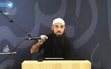 Cleric Wissam Haddad was found to have breached Section 18C of the Racial Discrimination Act. 
Screenshot: YouTube