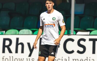 Leo Latter in a recent training session at his new club Rhyl FC in northern Wales.