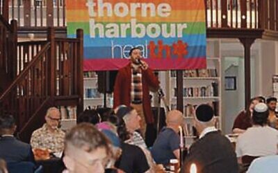 The Jewmos Rosh Hashanah dinner. Photo: Michael Simson.