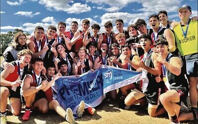 2025 U18 boys division 1 premiers, the AJAX Comets team, after winning their grand final on September 14.