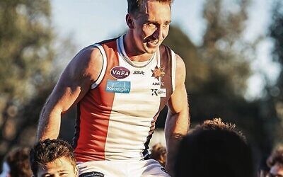 Jackas co-captain Kane Nissenbaum played his 100th senior game for AJAX in the preliminary final win last Sunday. Photo: Yaakov Frenkel Photography