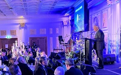 Gold Coast Mayor Tom Tate opening the 2025 Mayors Summit Against Antisemitism. Photo: Bruce Hill.