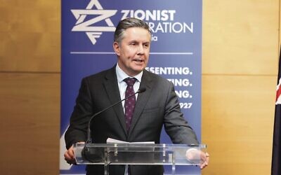 Health Minister Mark Butler addresses the plenary.
